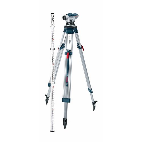 Bosch 400 ft. Range Automatic Optic Level 32x-Power Lens with Tripod and Carrying Case (5-Piece)