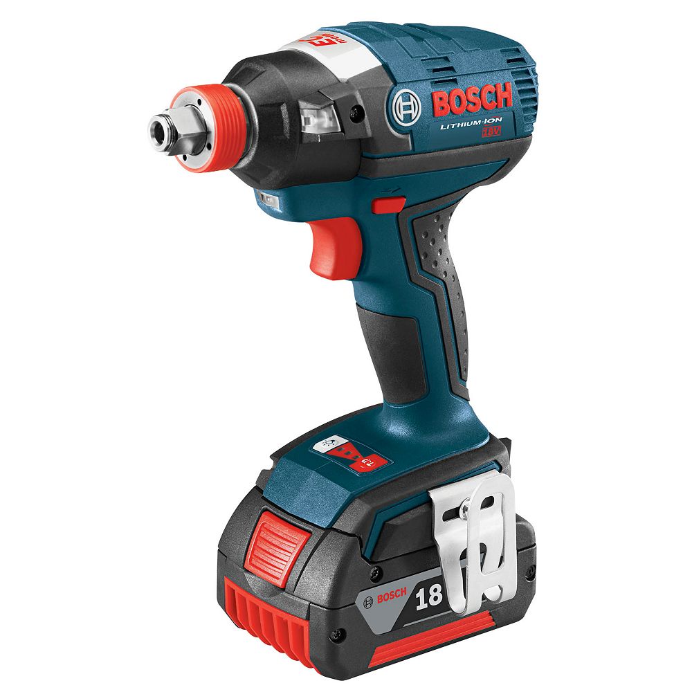 Bosch 18V EC Brushless 1/4inch and 1/2inch SocketReady Cordless Impact Driver with Fat