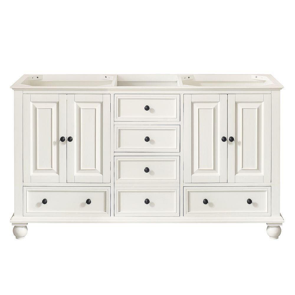 Avanity Thompson 60inch Double Vanity in French White The