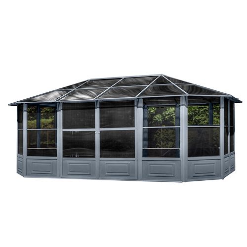 Florence Solarium 12 Ft. x 18 Ft. in Slate