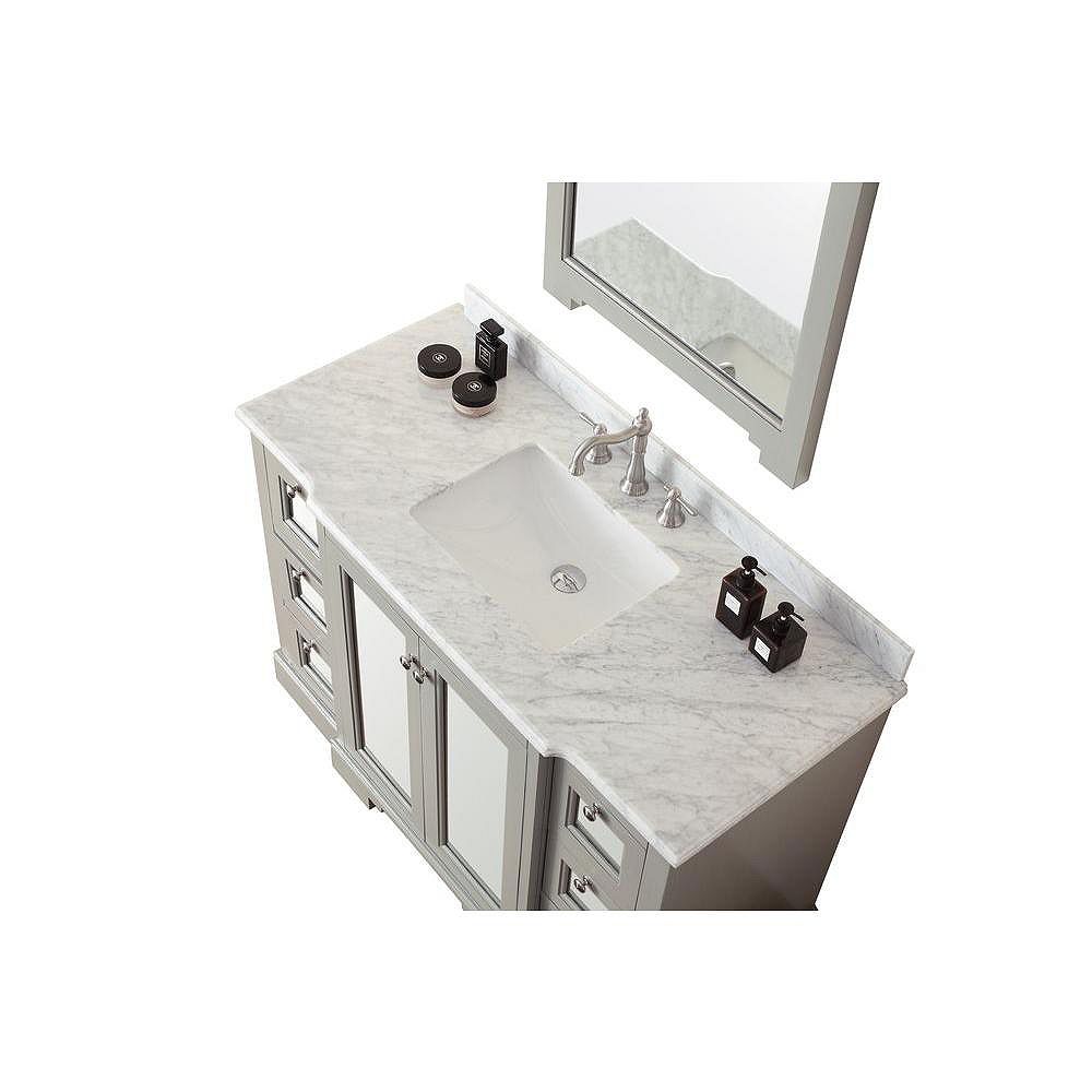 matte white vanity top