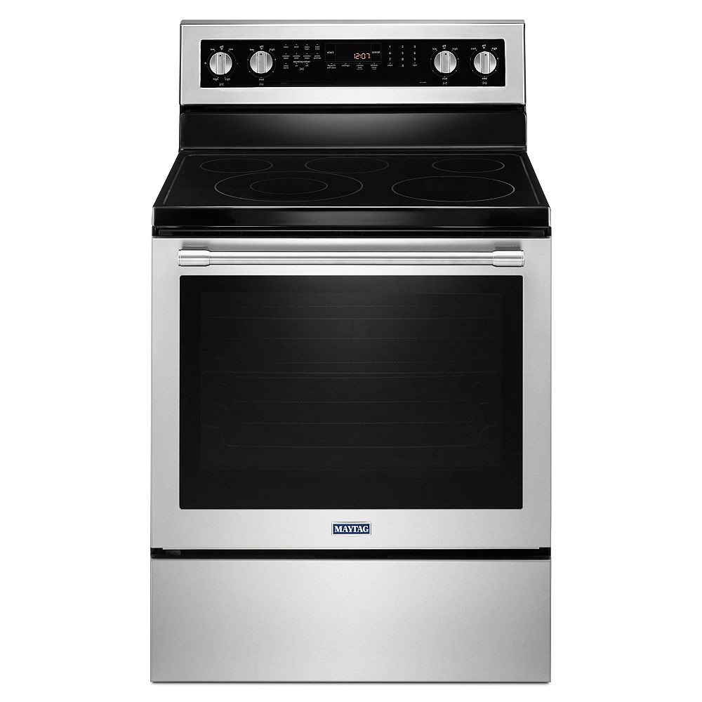 Maytag 64 Cu Ft Electric Range With Convection Oven In Stainless