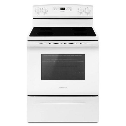 4.8 cu.ft Electric Range in White