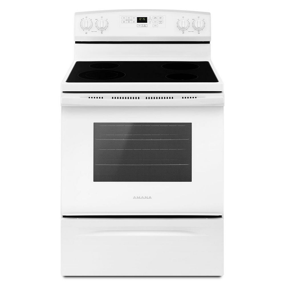 Amana 4.8 cu. ft. Electric Range with SelfCleaning Oven in White The