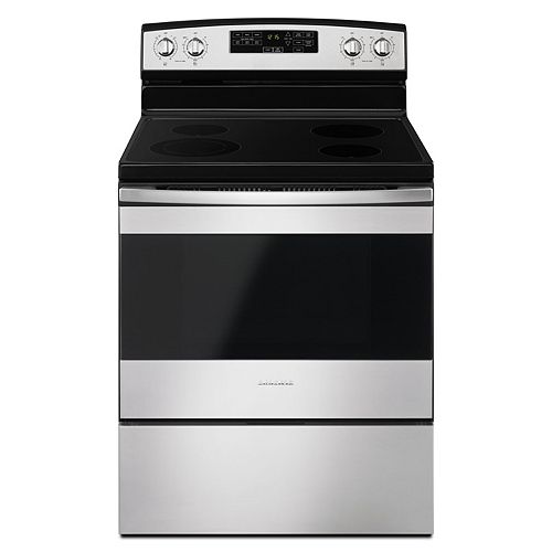 4.8 cu. ft. Electric Range with Self-Cleaning Oven in Stainless Steel