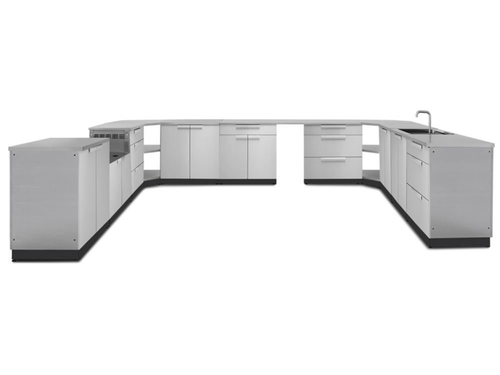 NewAge Outdoor Kitchen 17Piece Stainless Steel Classic The Home