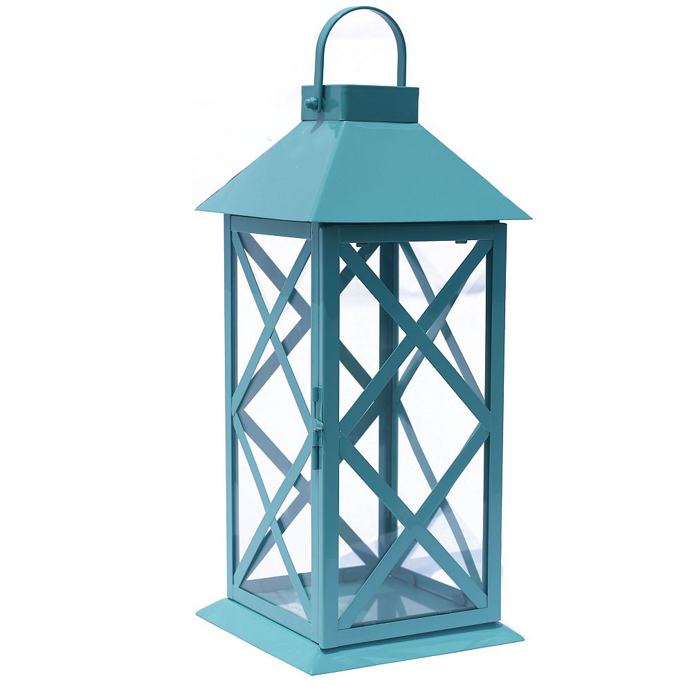 Hampton Bay Large metal lanternHaze The Home Depot Canada