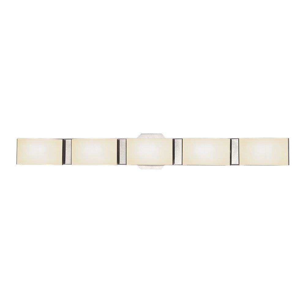 Eurofase Dakota Collection 5Light Integrated LED Bath Bar in Satin