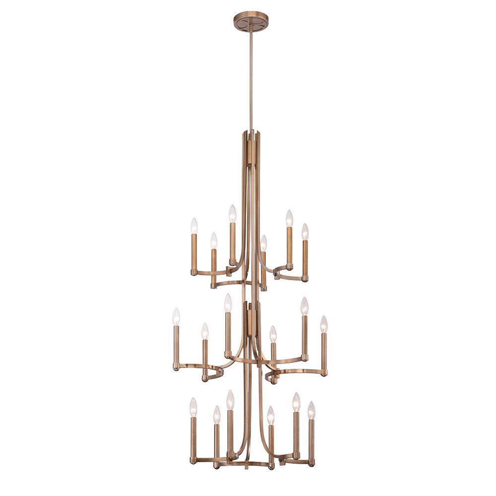 Eurofase Cantu Collection, 18-Light Gold Chandelier | The Home Depot Canada