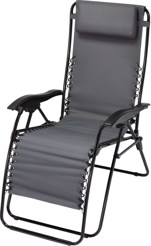 LIYONG Folding Chair 56x62x102cm Armchair Office Lounge Chair Siesta Chair Single Lazy Chair Black Folding Lounge Chair
