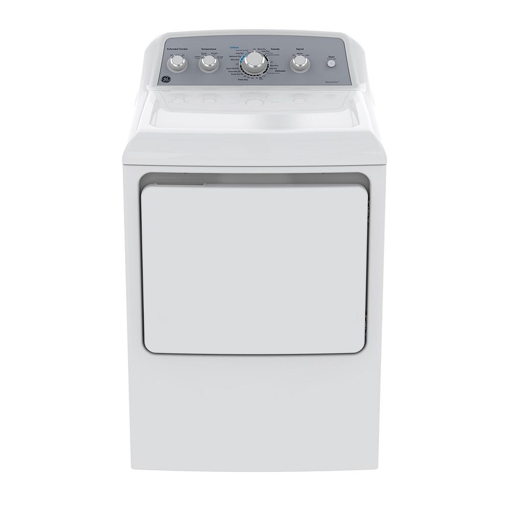 GE 7.2 IEC cu. ft. Front Load Matching Gas Dryer in White The Home