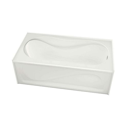 MAAX Murmur 55 in. Acrylic End Drain Corner Dropin Soaker Bathtub with