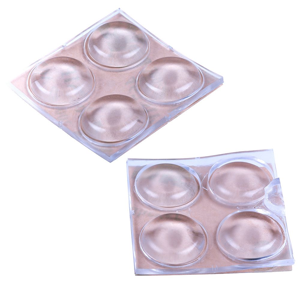 OOK 1/2inch SelfAdhesive Clear Round Protective Bumpers 8pcs The