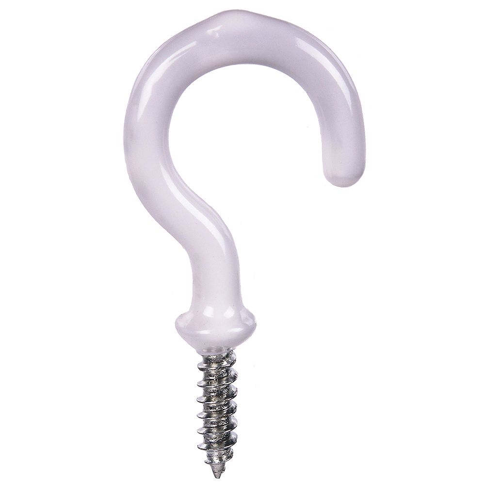 OOK 7/8inch Vinyl Mug Hooks in White 4pcs The Home Depot Canada