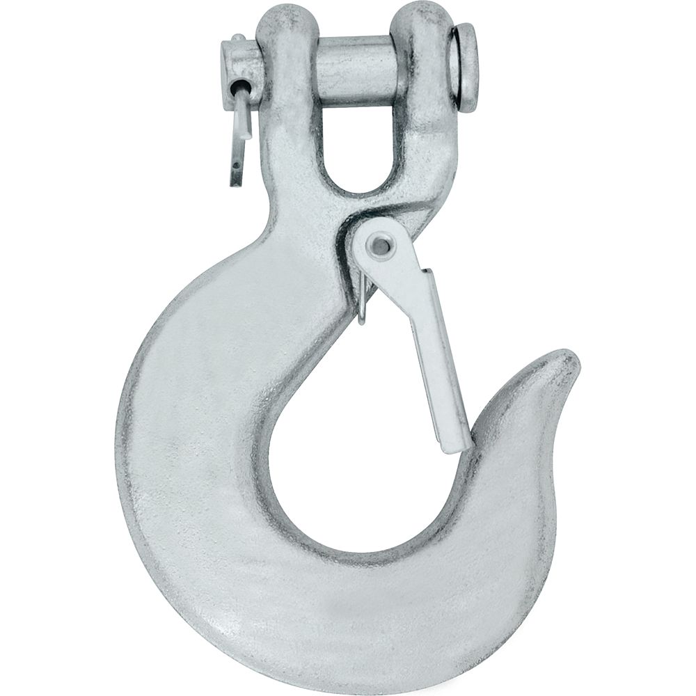 Everbilt 1/4 inch ZincPlated Grade 43 Clevis Slip Hook with Safety