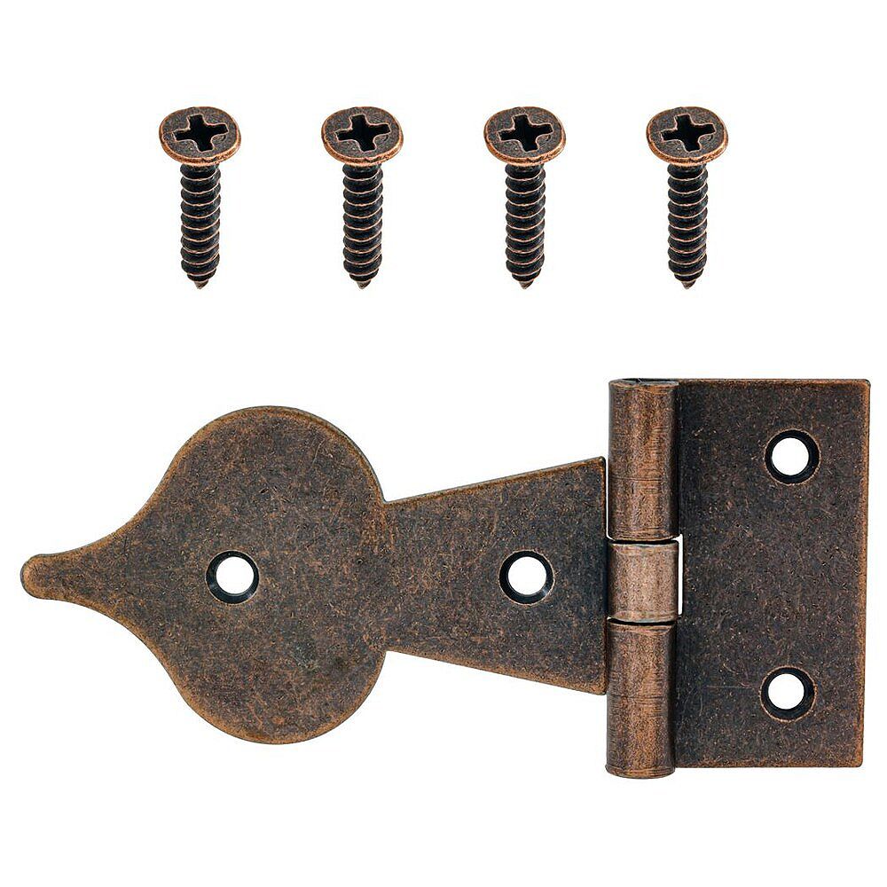 Everbilt 31/2in Rustic Metal Decorative Hobby Strap Hinge, 1pc The