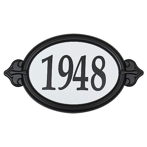 Oval Easy Install Address Plaque