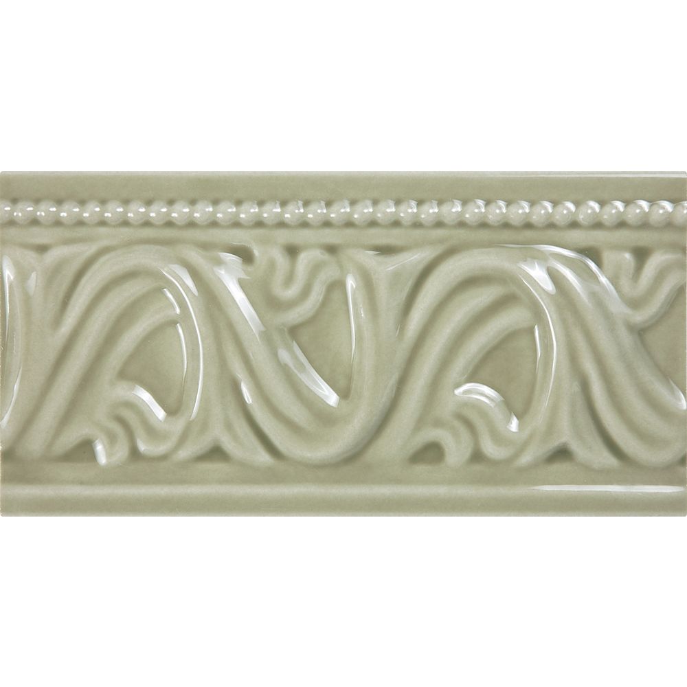 Enigma Wolfe Creek 3 Inch X 6 Inch Border Tile In Sage Vine The Home Depot Canada