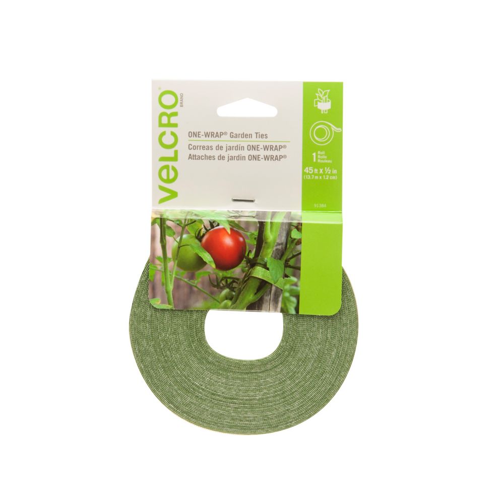 VELCRO Plant Tie 45 ft x 1/2 in, green The Home Depot Canada