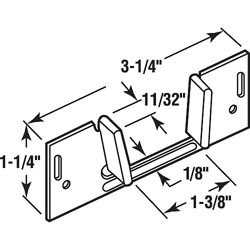 Flush/Full Inset Commercial Door Security Bolt & Chain Locks Door