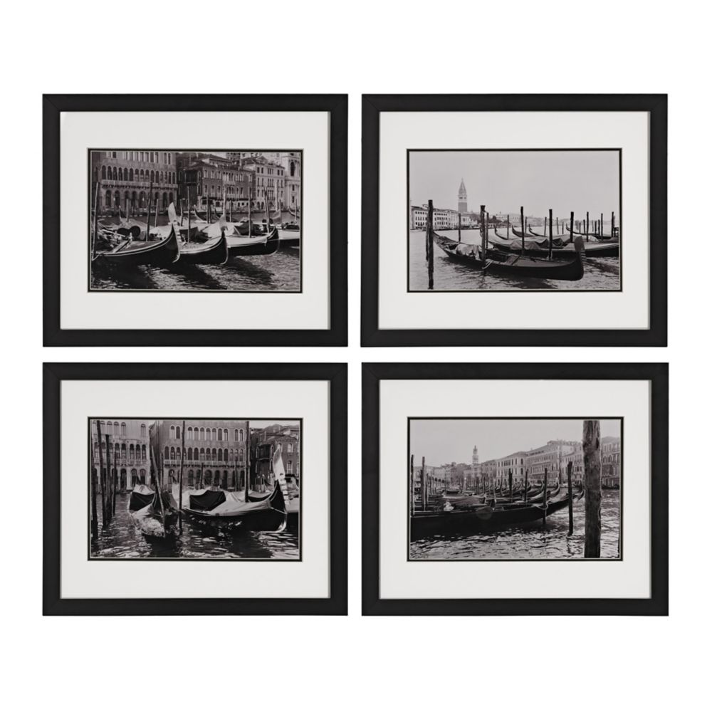 Titan Lighting Waterways Of Venice I, II, III, IV Print Under Glass