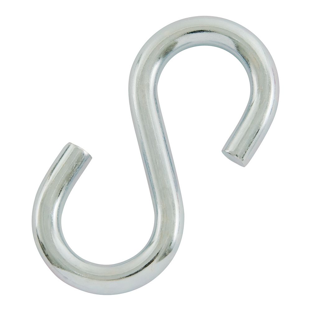 Everbilt 1/8 inch Zinc-Plated S-Hook - 40-Piece Contractor Pack | The ...