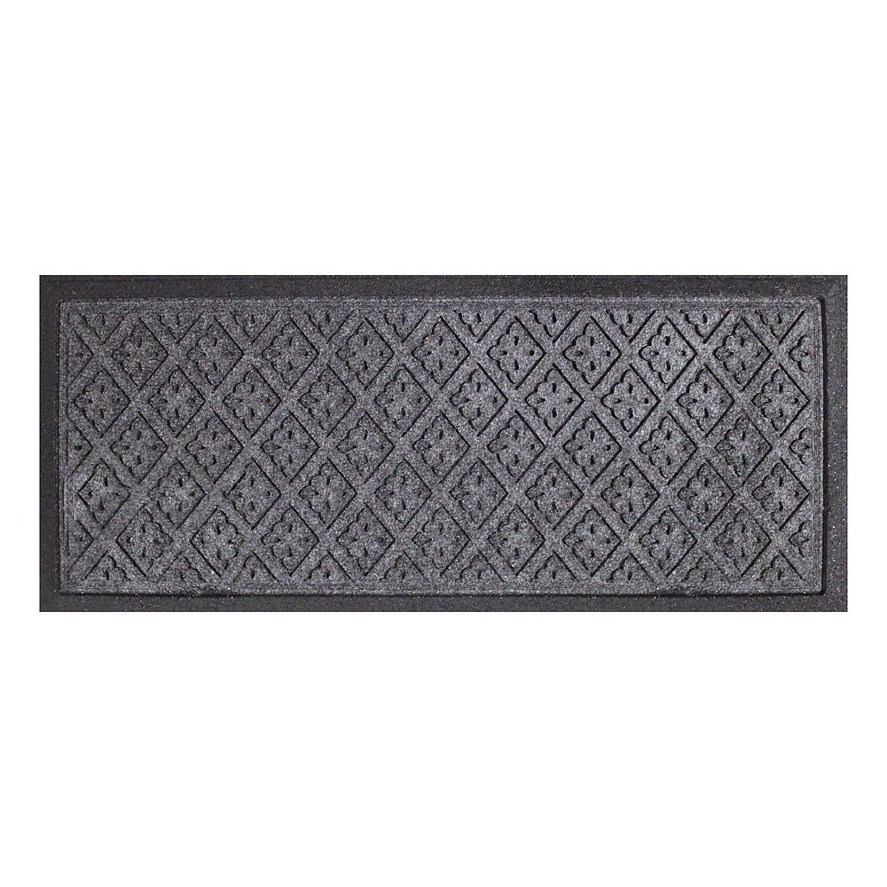 TrafficMASTER 15inch x 36inch Grey Rectangular Doormat The Home
