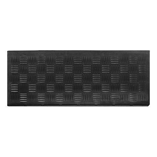 Deckplate 9-inch x 24-inch Black Rubber Stair Tread