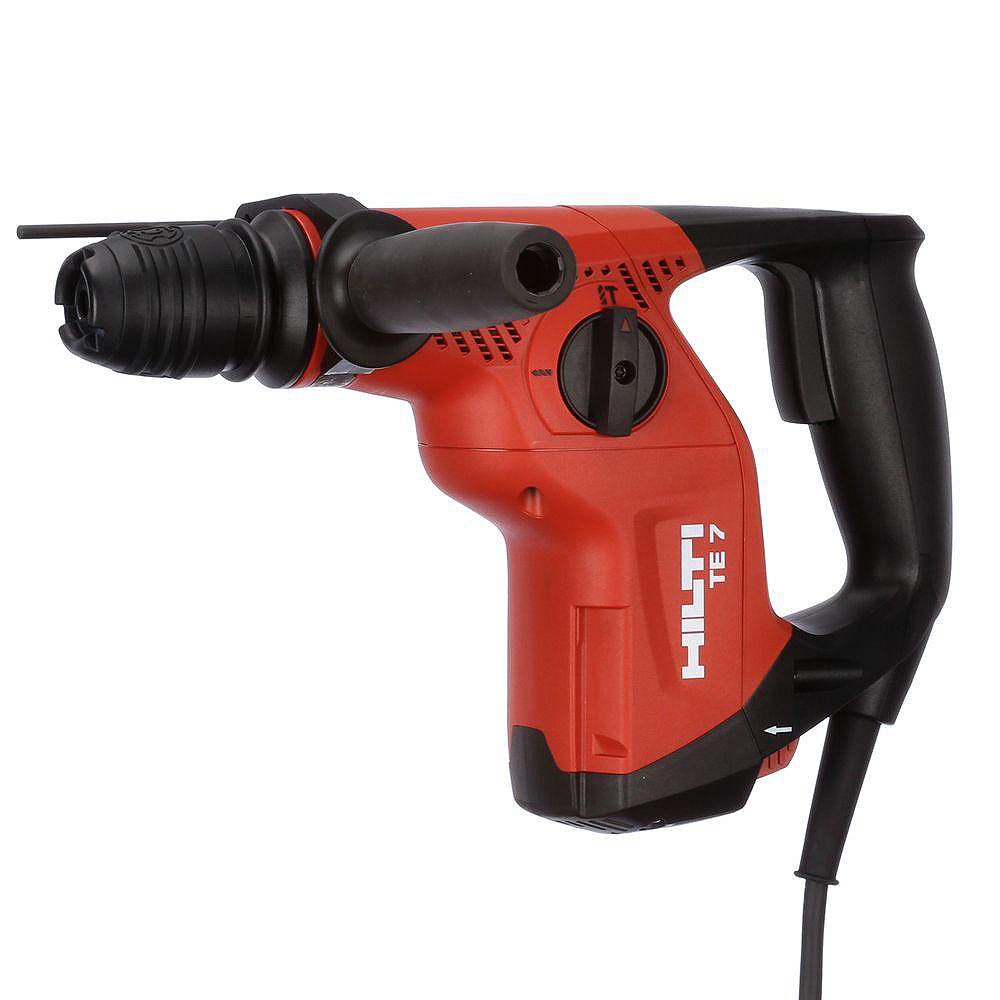 Hilti 120Volt SDSPlus TE7 Corded Rotary Hammer Drill Kit with 4 TE