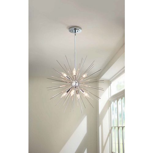 Altino 7-Light 40W Chrome Pendant