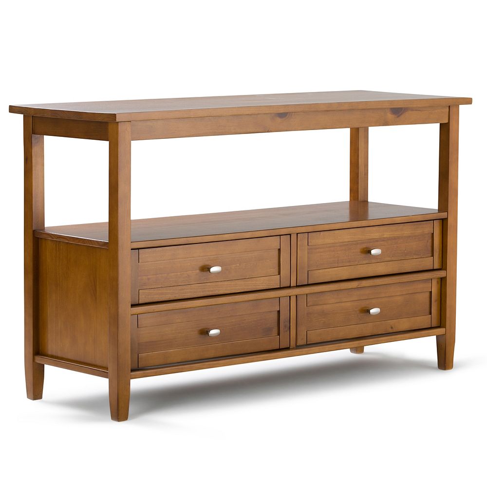 Simpli Home Warm Shaker Console Sofa Table The Home Depot Canada