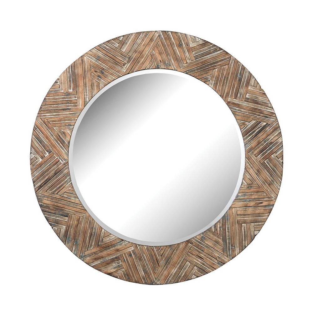 Titan Lighting Large Round Wicker Mirror The Home Depot Canada Titan Lighting Large Round Wicker, Oversized Round Mirror Canada