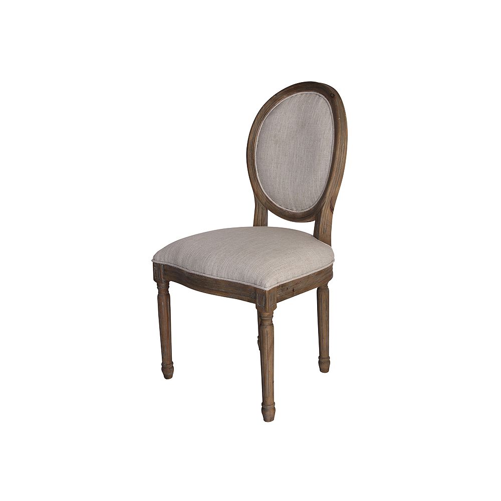 allcott solid wood brown dining chair