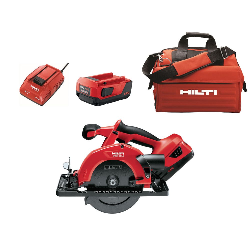 Hilti Scw 22 V Li Ion Scie Circulaire Sans Fil Home Depot Canada