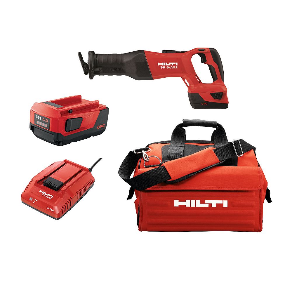 Hilti SR6 A 22Volt LithiumIon Cordless Brushless Reciprocating Saw