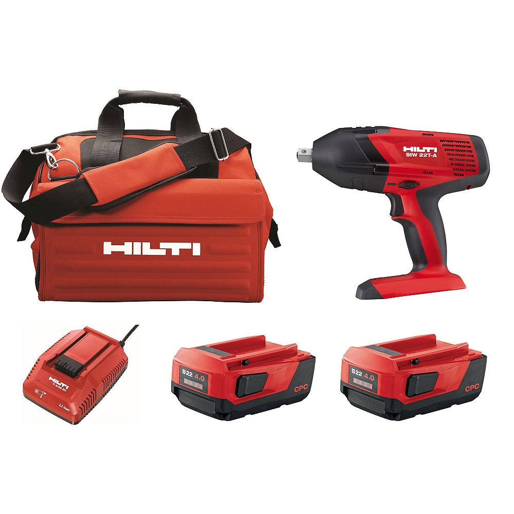 Hilti SIW TA 22Volt 1/2 in. Cordless Impact Wrench with 4.0 Lithium