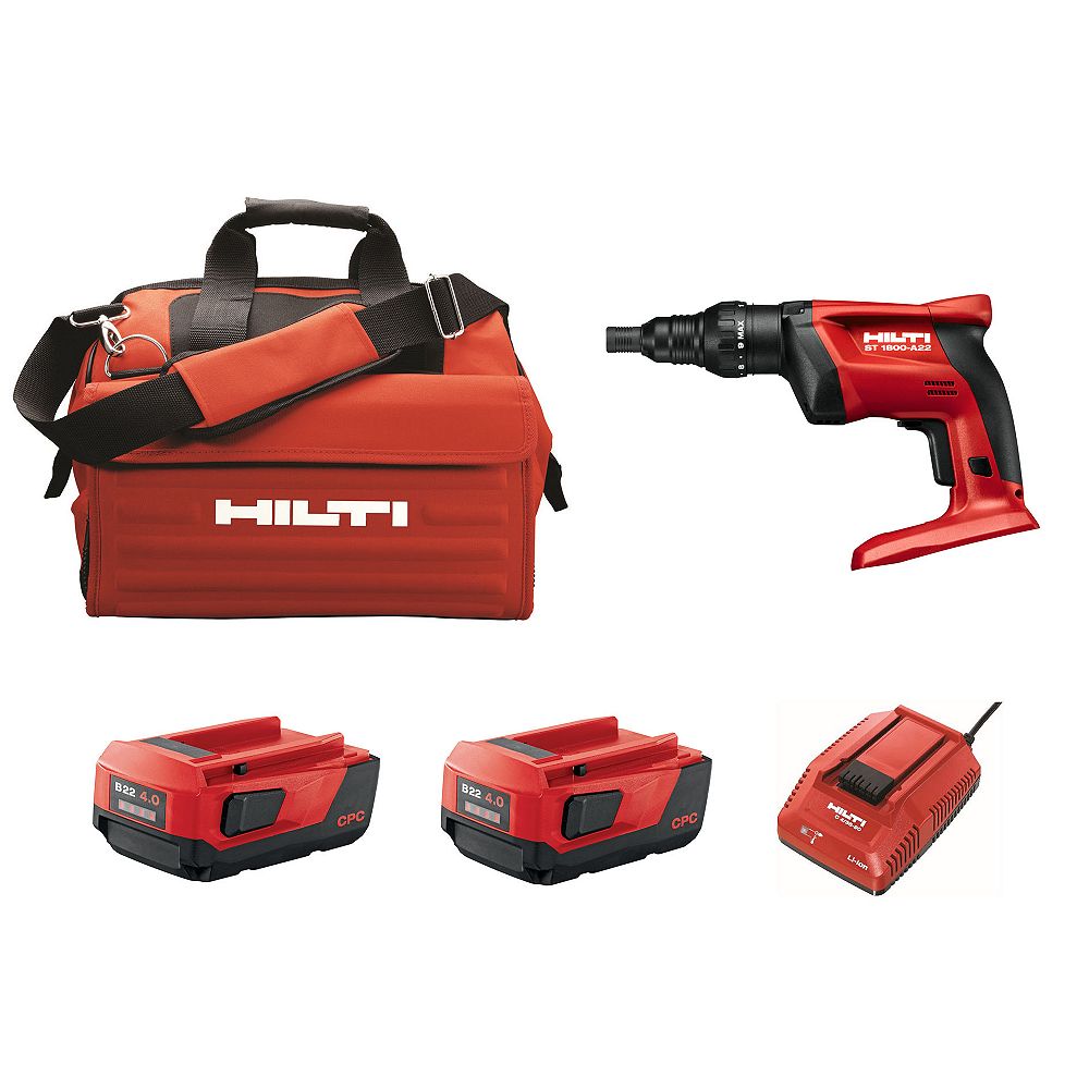 Hilti ST 1800 22Volt LithiumIon 1/4 in. Hex Cordless Adjustable