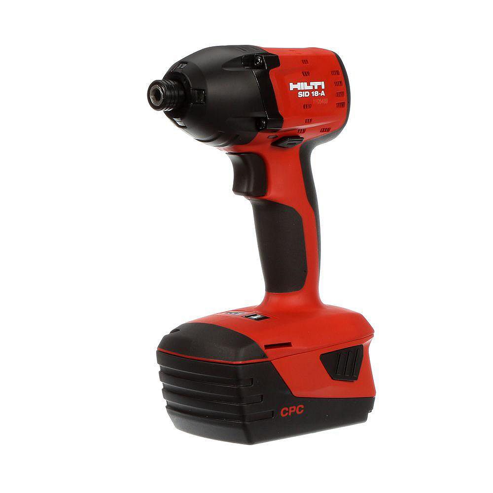 Hilti SID 18V LiIon 1/4inch Hex Cordless Impact Driver The Home