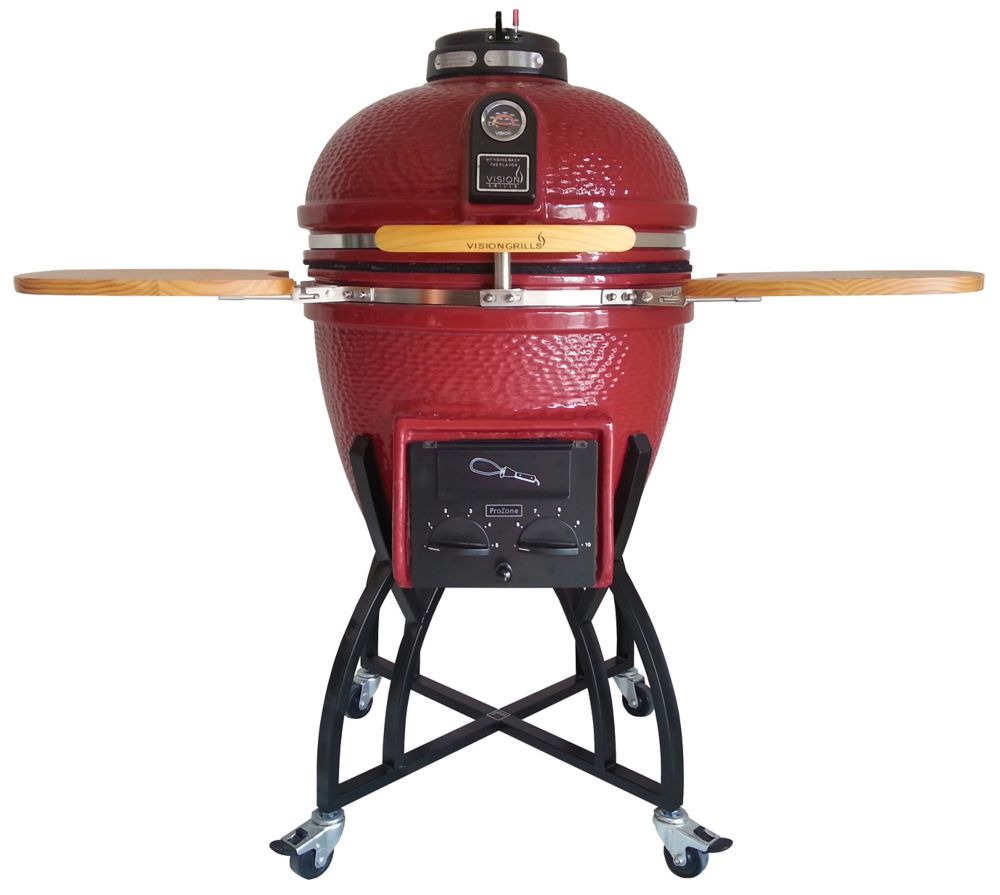 Vision Grills Barbecue Au Charbon Professionnel Kamado Avec Housse De ...