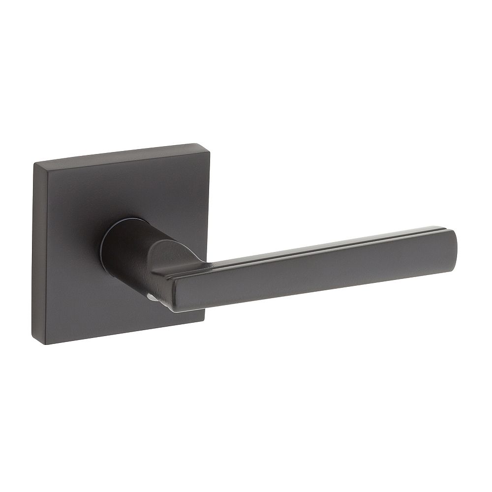 Weiser Montreal Square Passage Lever in Black The Home Depot Canada