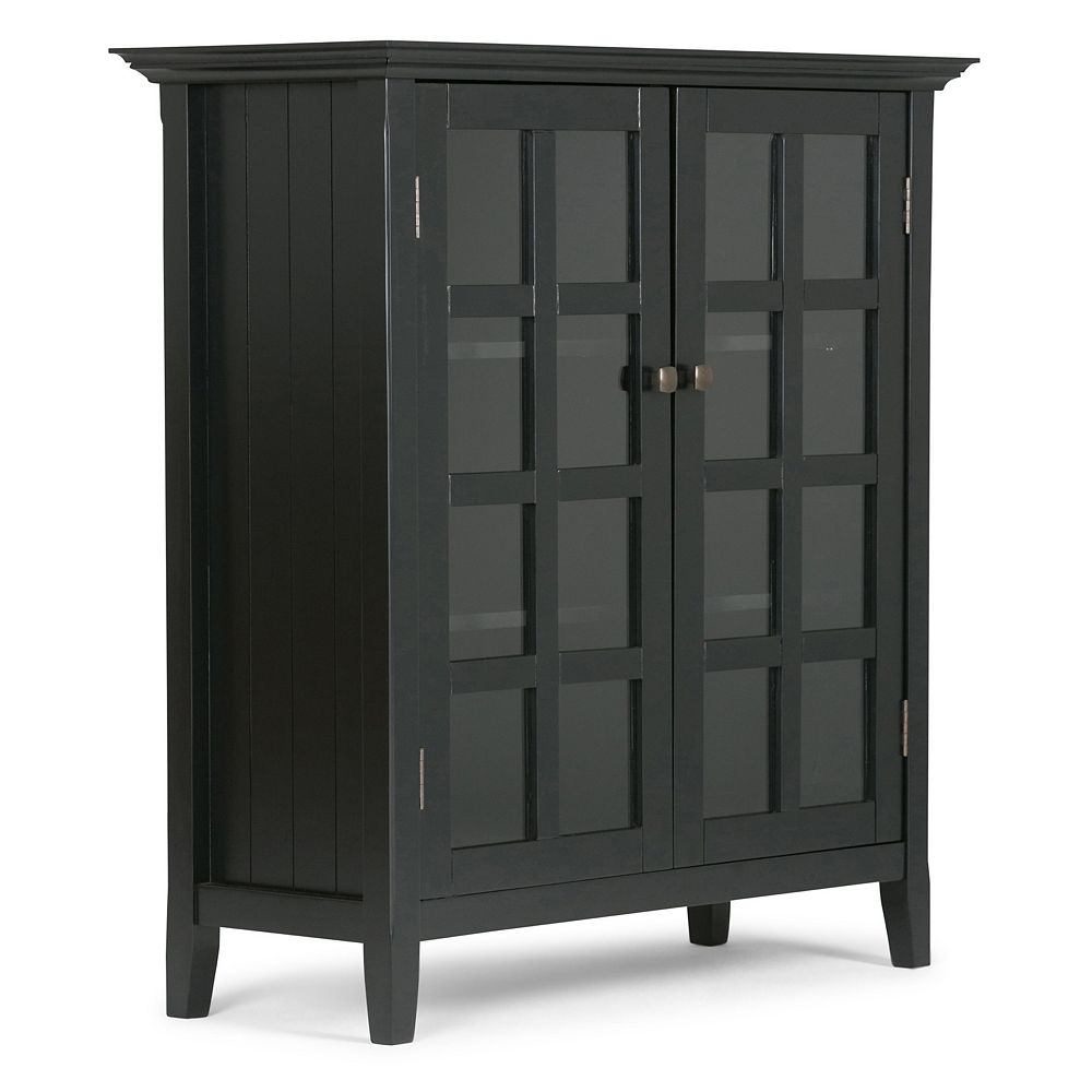 Simpli Home Acadian Medium Storage Cabinet | The Home Depot Canada