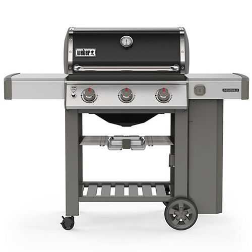 Genesis II E-310 3-Burner Propane Gas BBQ in Black