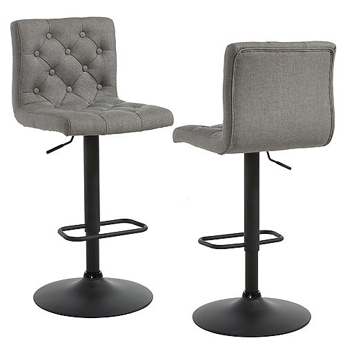 Bedford Dex Adjustable Stool In Grey, How To Fix A Wobbly Swivel Bar Stool Chairs