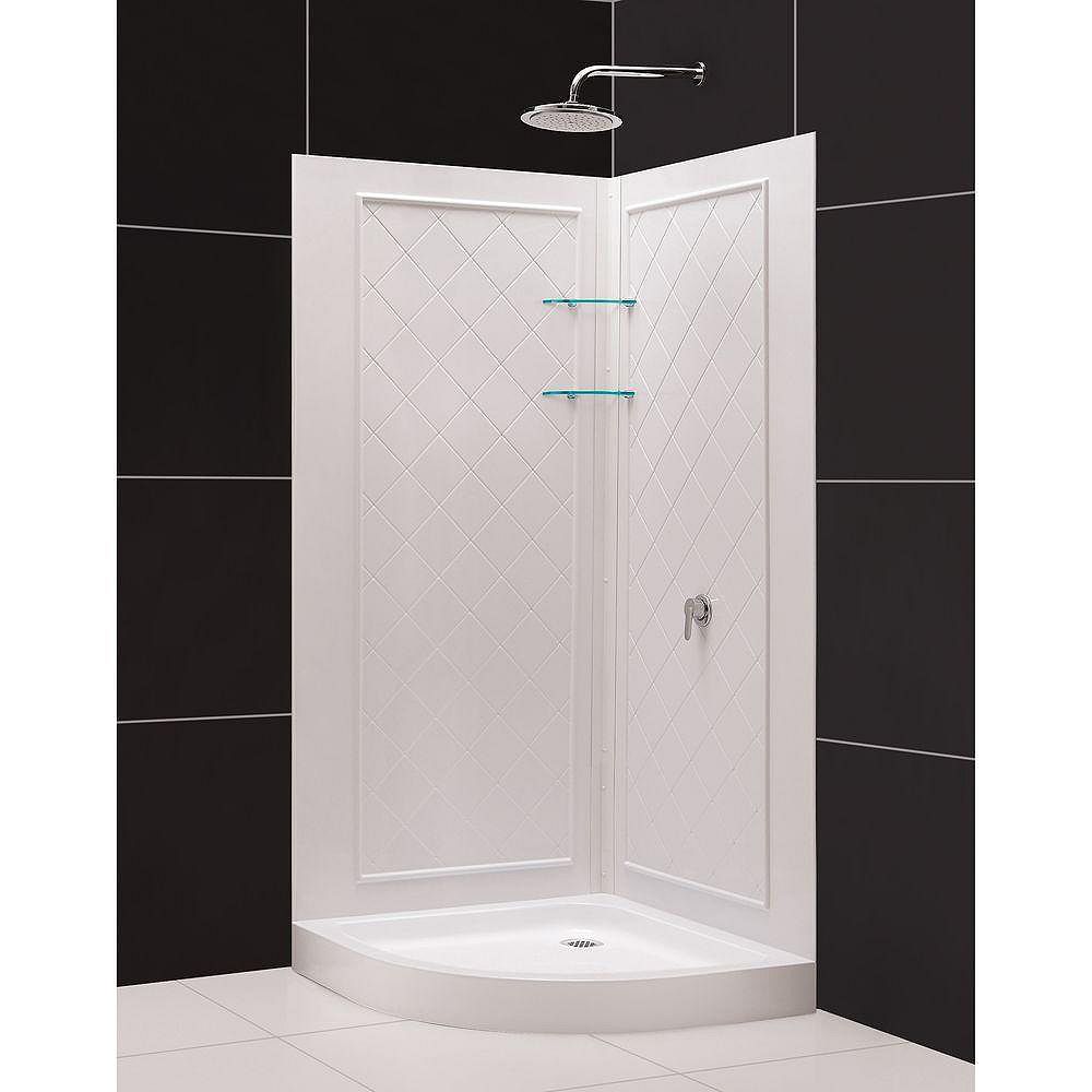 DreamLine Slimline 33 Inch X 33 Inch X 763/4 Inch Shower Base Corner