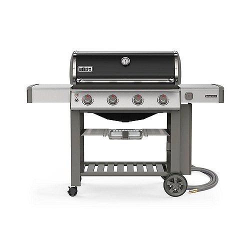 Genesis II E-410 4-Burner Natural Gas BBQ in Black