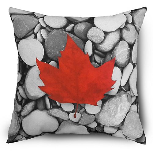 Hampton Bay 17-inch Canadian Maple Leaf Pillow