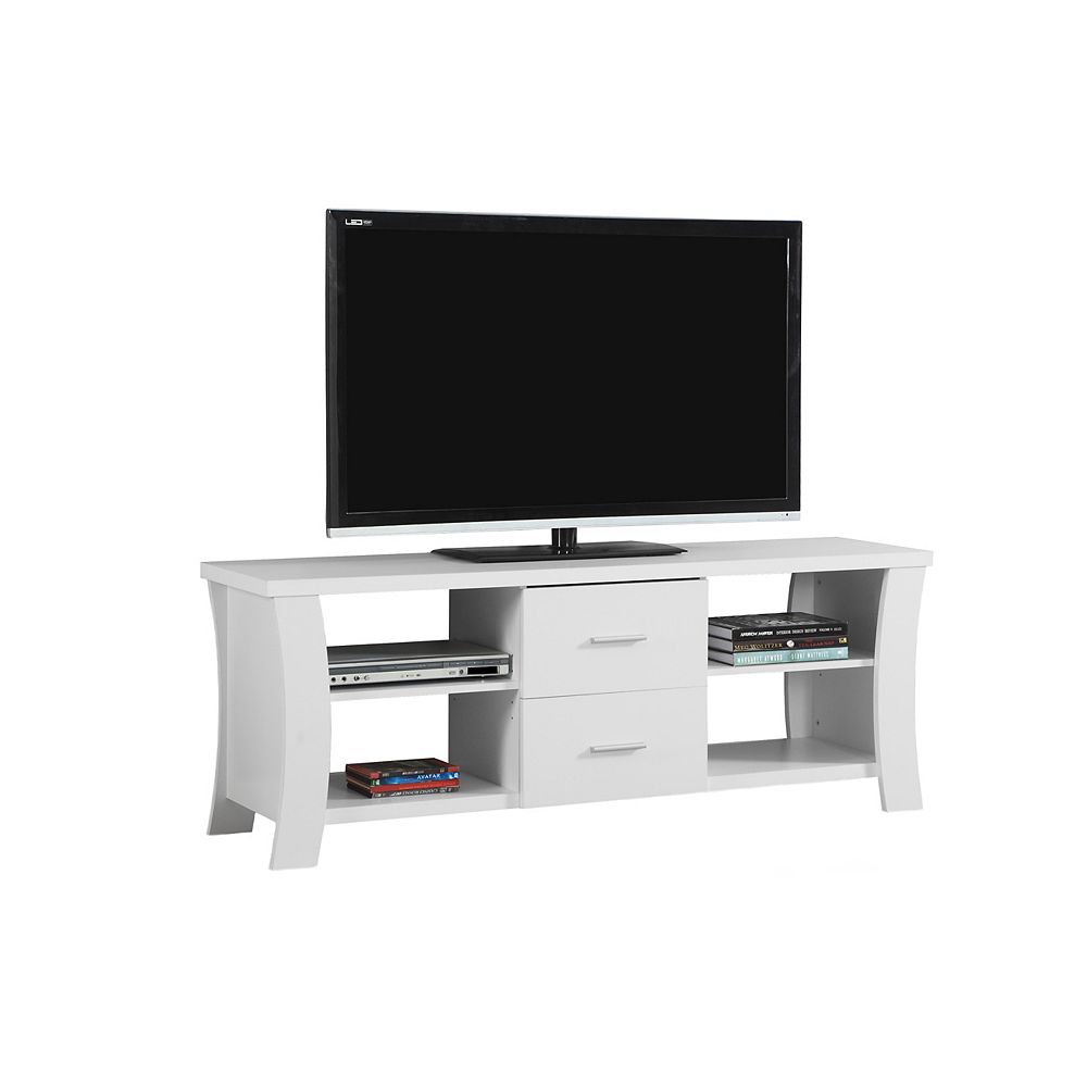 Monarch Specialties Tv Stand - 60 Inch L / White | The ...