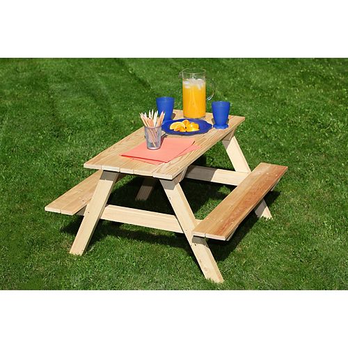 36-inch L Kids' Patio Picnic Table