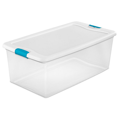 Plastic Storage Totes Storage Bins Totes Baskets The Home