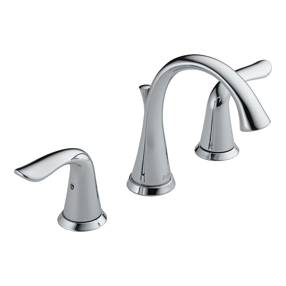 Delta Minispread (4-inch) 2-Handle High Arc Bathroom Faucet in Chrome